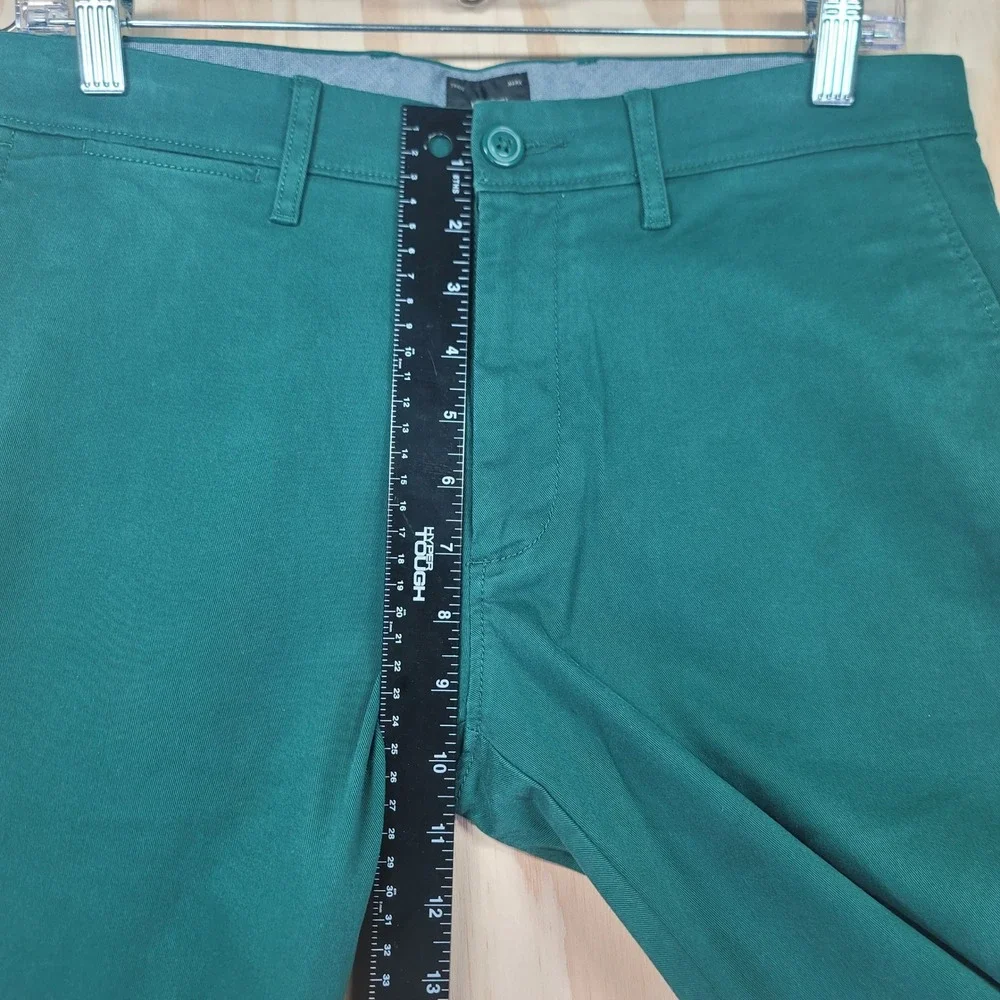 J. Crew 484 Chino Pants Mens 32x31 Emerald Green Slim Fit Stretch Trousers